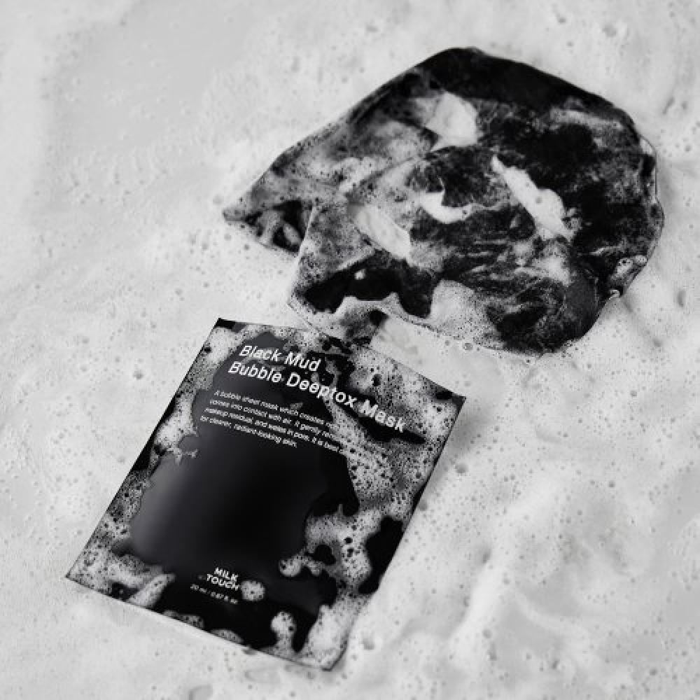 

Milktouch Black Mud Bubble Detox Mask 5 Sheets 1 Box NONE