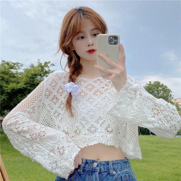 

Женская открытая накидка с короткими секциями без талии, праздничная солнечная рубашка с длинными рукавами, богемная One Size белый