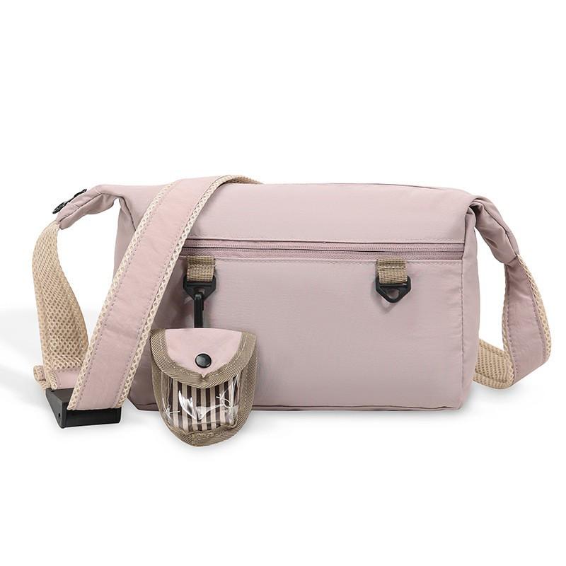 

Japanese Shoulder Bag Men Fashion Brand Students Sports Backpack Commuter Casual Messenger Women Ins рожевий