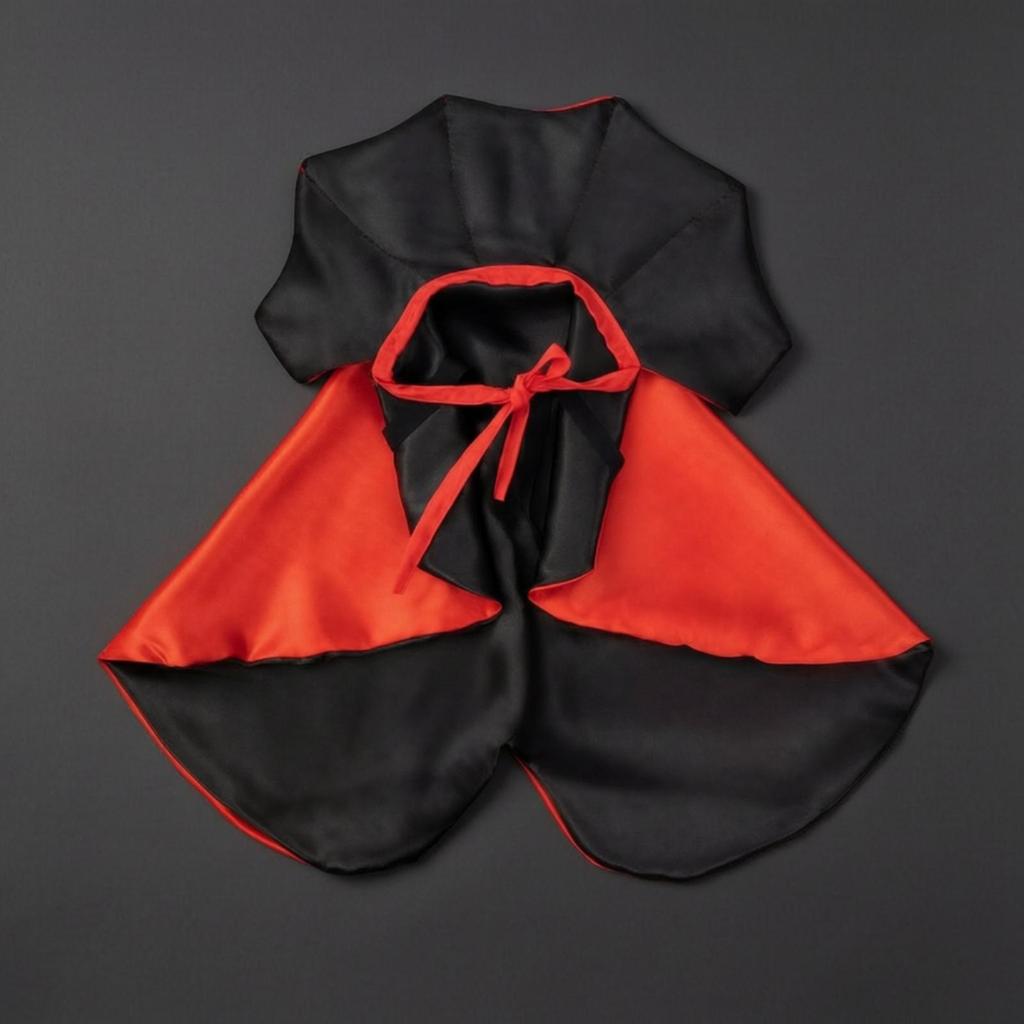 Flowing Pet Costume Cape Adjustable Hooded Funny for Seasonal Photos