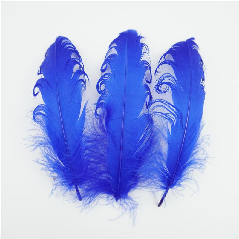 20Pcs Colored Spiral Goose Feathers for Crafts 12-18cm Dream Catcher Feather Artificial Decoration DIY Wedding Party Accessories