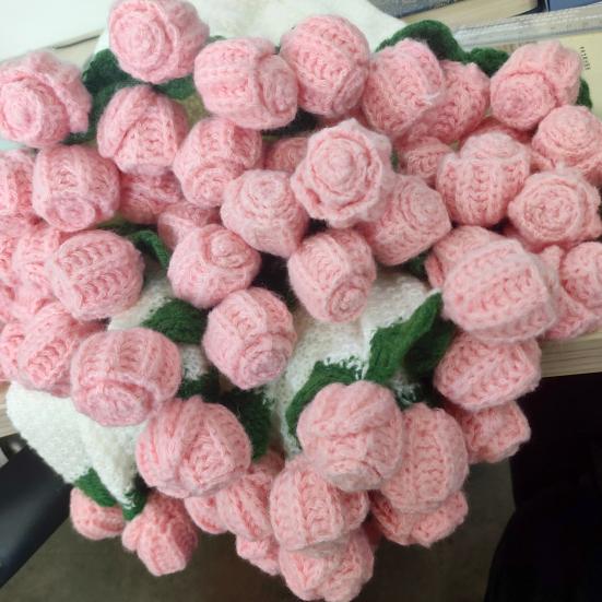 Rose Bouquet Blanket Handmade Crocheted Rose Blanket Floral Design Throw Blanket