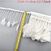 1Meters Black White Feathers for Needlework Ribbon Tape Fringe Feather Trim Pheasant Turkey Ostrich Goose Marabou Sewing Clothes
