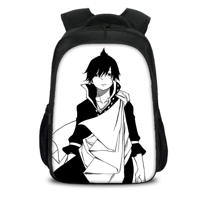 FAIRY TAIL Double layer Backpack Cartoon Anime Printed Student Boys and Girls New Large Capacity Versatile