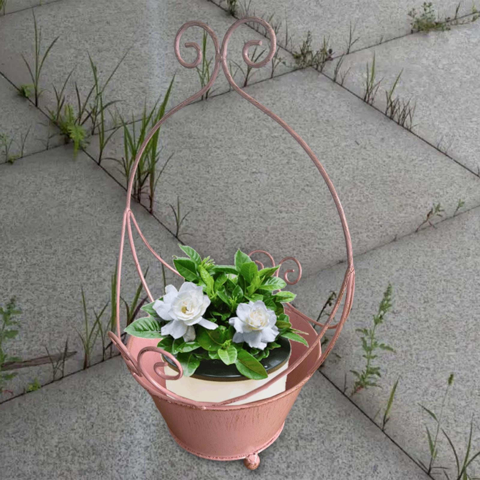 

Металлический настенный горшок для растений, держатель для железного ведра для дома и офиса