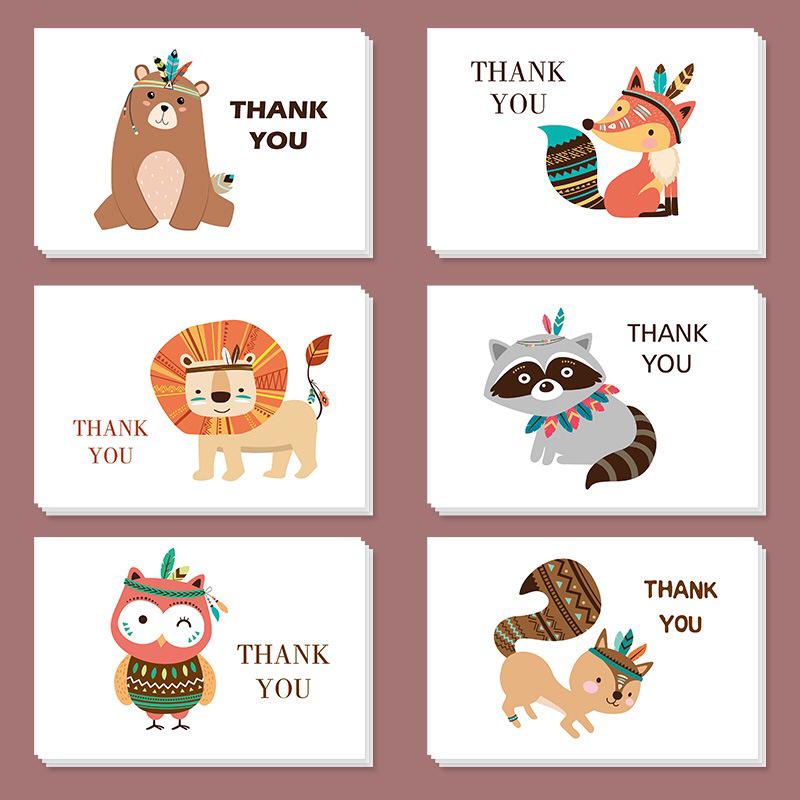Korean-Style Thank You & Holiday Greeting Card with Free Shipping