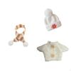 3er Pack Puppenpullover und Mütze Schal für 17cm Puppen, Tolle Feiern