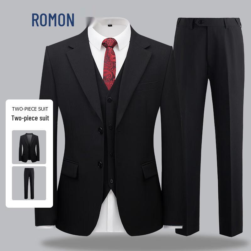 ROMON Men s Slim Fit Business Suit Set 38