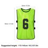 6/12 PCS Pinnies de football pour enfants Maillots de football à séchage rapide Équipe de basket-ball de sport pour jeunes Formation Bavoirs numérotés Gilet de sport 2022
