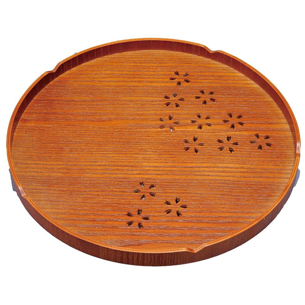 Nagao Wooden Cherry Blossom Round Tray 30 XHS-14