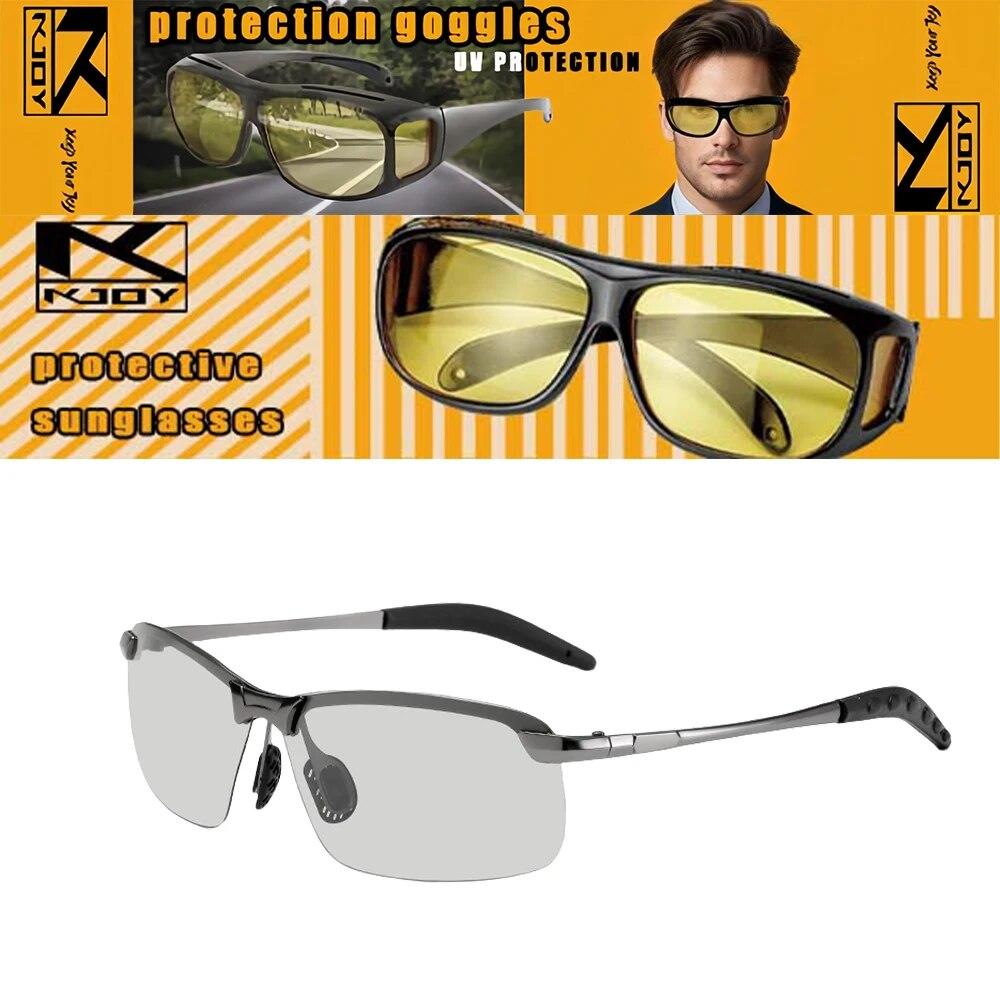 Photochrome Sonnenbrille Männer Polarisierte Fahren Chameleon Gläser Männlich Ändern Farbe Sonnenbrille Tag Nacht Vision Fahrer Brillen
