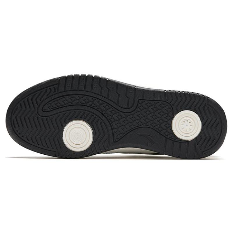 Anta Wave Shoe Comfortable Cushioning Low top Skateboard Shoes Women's Black White Sneakers 922348003-2