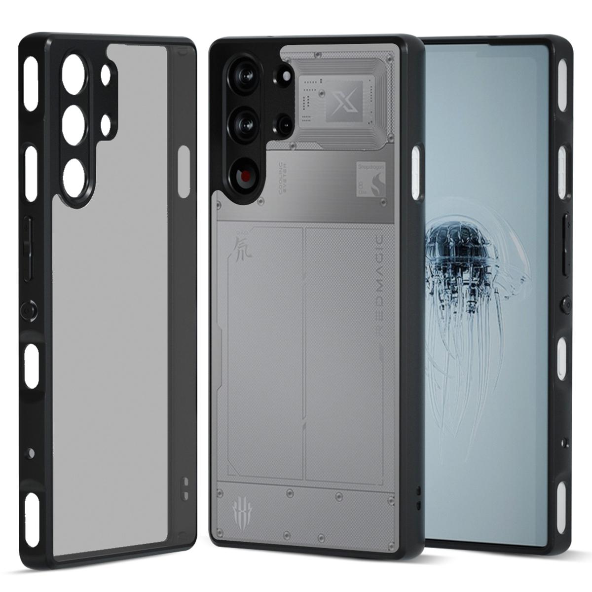 

IBMRS Чехол для ZTE nubia Red Magic 10 Pro 5G/10 Pro+ 5G TPU+PC Сверхпрочный Противоударный Чехол для Телефона Защита Камеры Matte Black