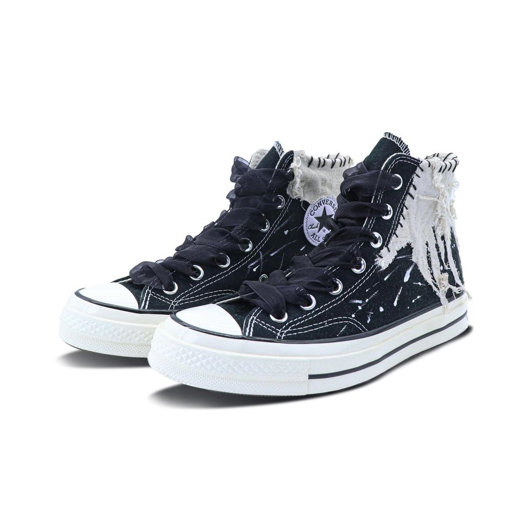Converse 1970s Slip Resistant Abrasion Resistant High top Canvas Shoes Unisex Black 162050C(Team147-)