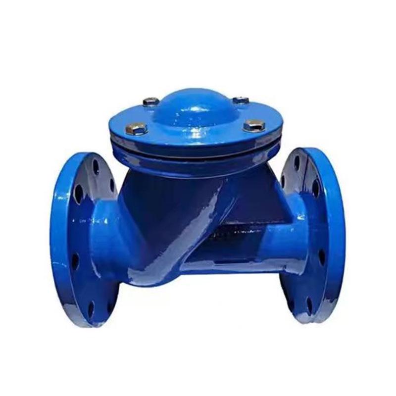 Ductile Iron Flanged Ball Sewage Check Valve - Grooved One-Way Pipeline Valve