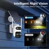 Dual-Lens Wireless Solar 360° Panoramic Camera with Low Power Consumption