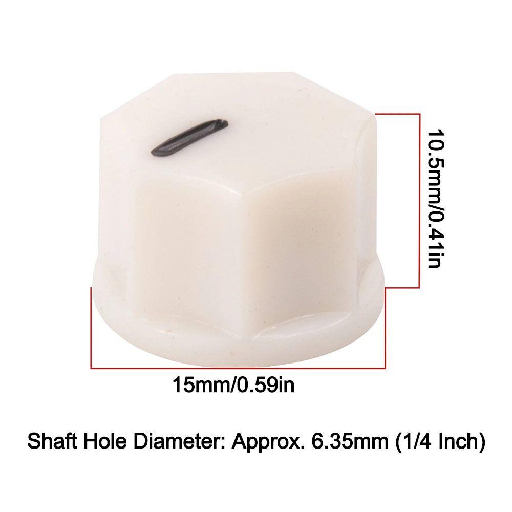 4Pcs ABS Plastic Guitar Effect Pedal Knob Potentiometer Knob for DJ Mixer Radio Subwoofer