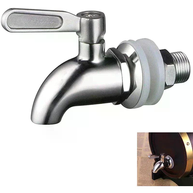 304 Stainless Steel Beverage Tap Faucet For Wine Beer Juice Drink Barrel Dispenser