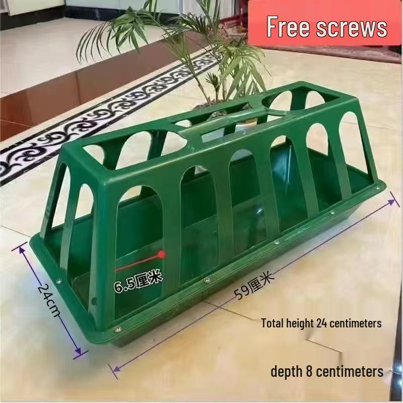 

Super Thick Rectangular and Round Poultry Feed and Water Troughs: For Chickens, Ducks, and Geese