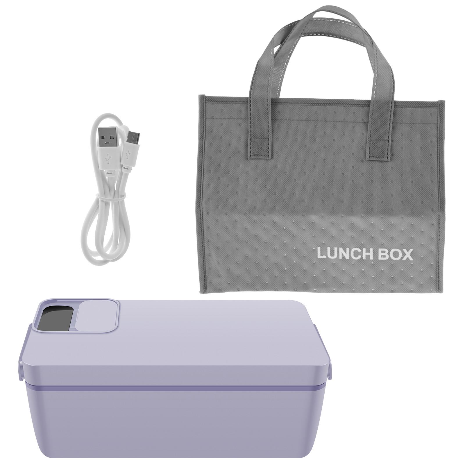 

Электрическая пищевая коробка емкостью 1 л, беспроводная пищевая коробка с подогревом, герметичный подогреватель пищи, 40 Вт, портативная электрическая пищевая коробка с изолированной сумкой