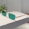 Vintage Rectangle Sunglasses Men New Fashion Classic Gradient Decorative Shades Women Ins Luxury Brand Design Sun Glasses