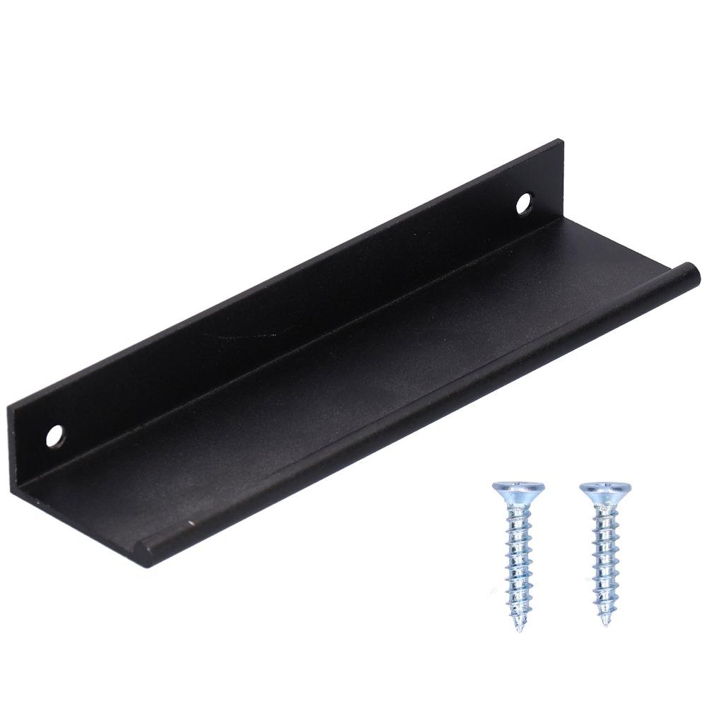 Aluminum Alloy Drawer Pulls Thickened Finger Edge Pulls Modern Cupboard Handles  Furniture