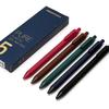 5pcs Vintage Color Pen Ballpoint Pure Plastic Gel Ink Roller Ball Pens for Writing Candy Gift A6696
