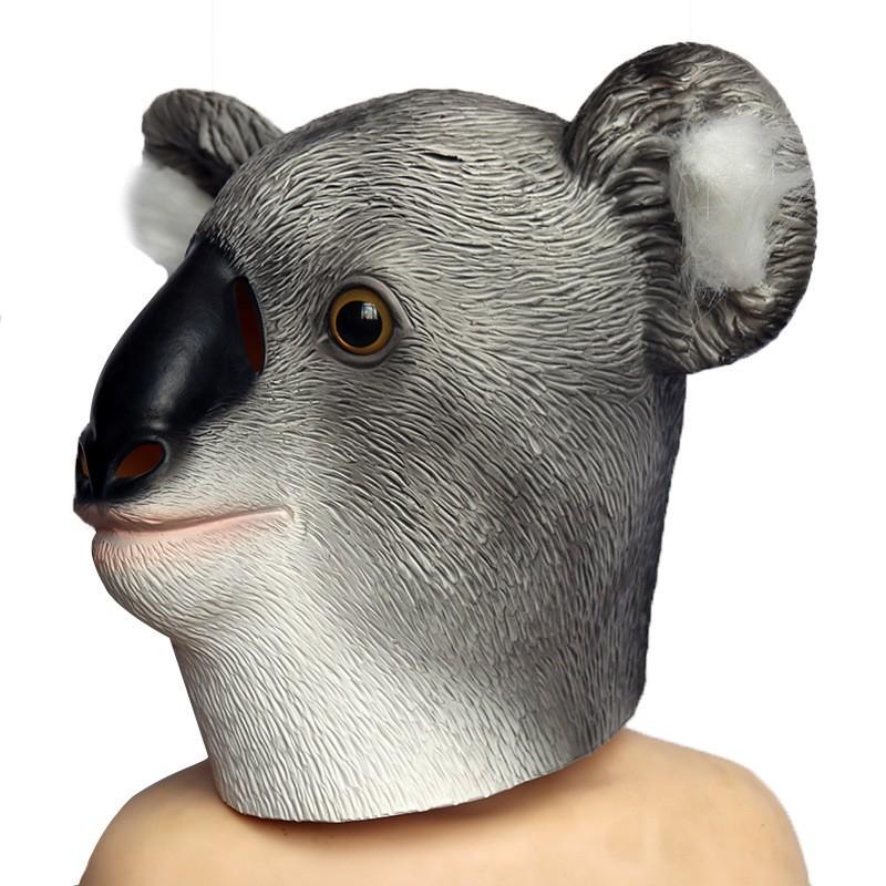 

Koala Funny Gray Mask Latex Headpiece Ideal For Halloween Parties Costumes And