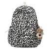 Zaino scuola stile straniero moda stampa leopardo zaino donna tempo libero pendolarismo viaggio grande capacità zaino di nicchia alto valore zaino scolastico per studenti