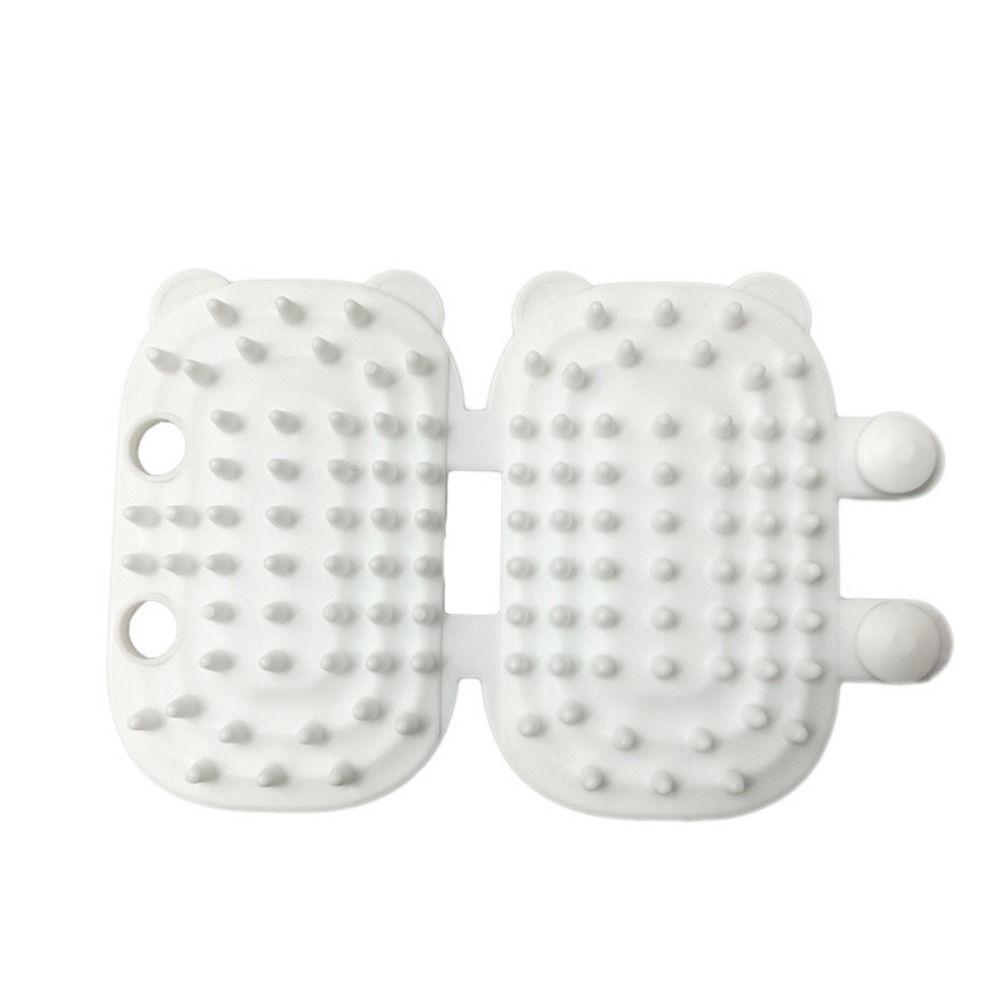 

Мультяшная кошачья угловая щетка для удаления шерсти, артефакт для почесывания питомца, кошачий самогрумер, кошажный массаж белый