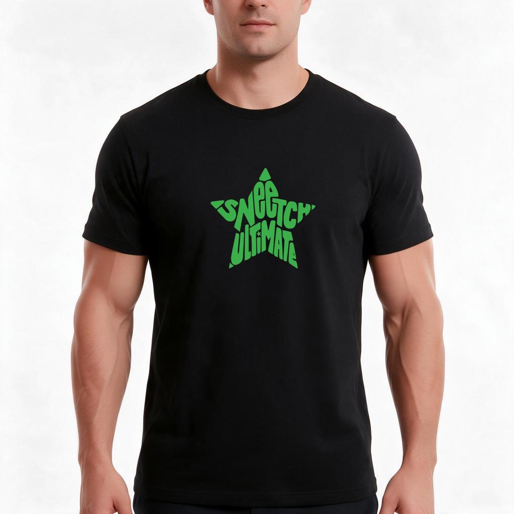 Sneetch Logo (Dark Background Light Green Font) Tshirt Summer Casual Cotton Tee Oversized Streetwear Tops Unisex Unisex Unisex