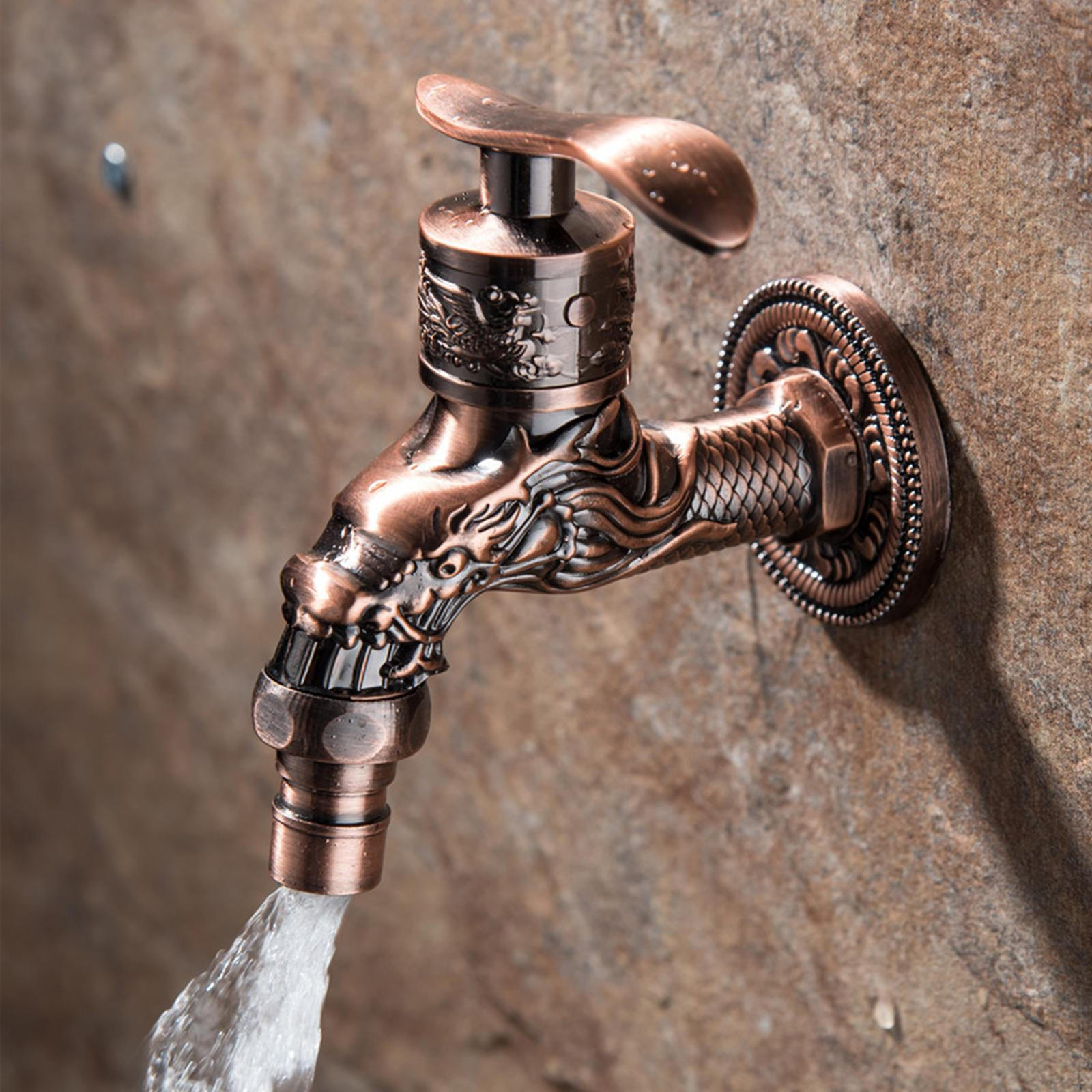 Стиральная машина Ванная комната Настенный кран для стиральной машины Садовый наружный кран-краник Балкон Стиральная машина красный