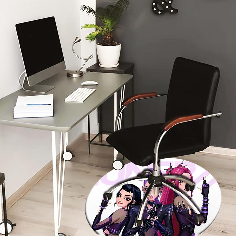 

1pc Underground Fashion Revolution Round carpet, Made of Polyester,Perfect for Decorating Office Chairs, Living Rooms,Vibrant Decorative Rug 80cm