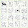 Compact Activity Book for Travel Children's Coloring Book with Cute Animal Theme Thick Paper Sketchbook Kids Preschool Painting Practice