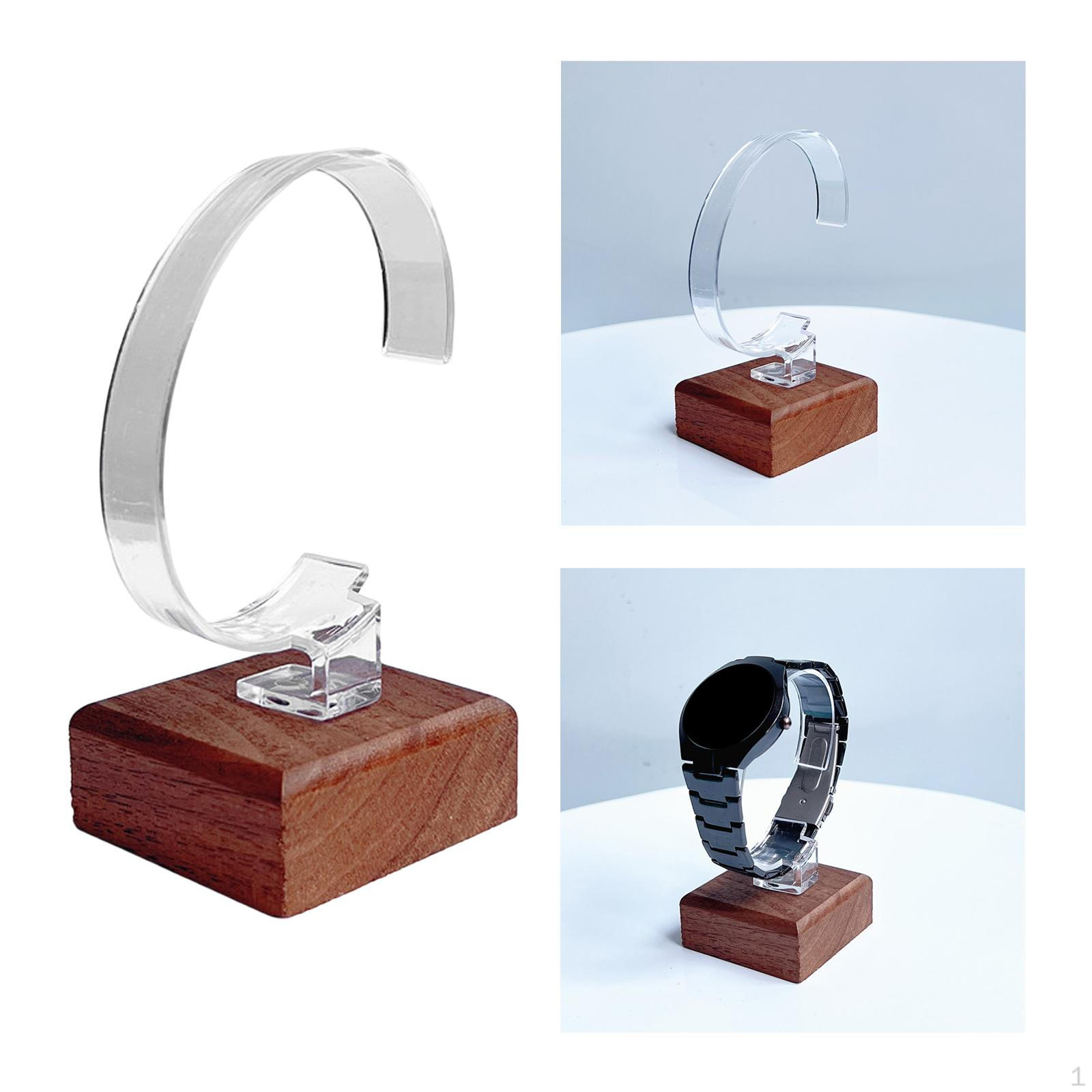 

C-образная подставка для часов, инструмент, деревянная основа, ювелирный браслет, стойка, держатель на запястье чистый