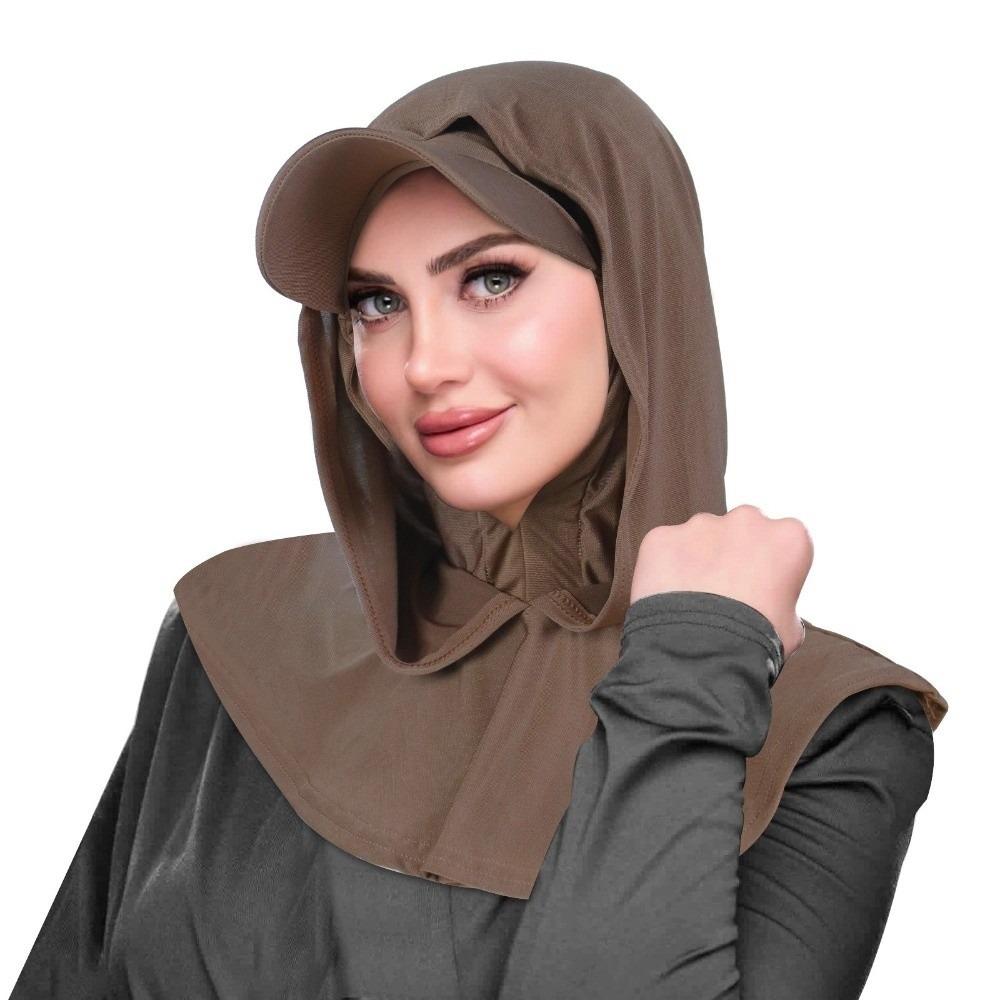 

Sun Protection Headscarf Hat Wide Brim Neck Shade Cap Cycling Scarf Hoods Hat Motorcycle Sports кофейный