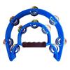 Musical Orff Tambourine Educational Hand Ring Tambourine Half Moon Handbell  Musical Enlightenment