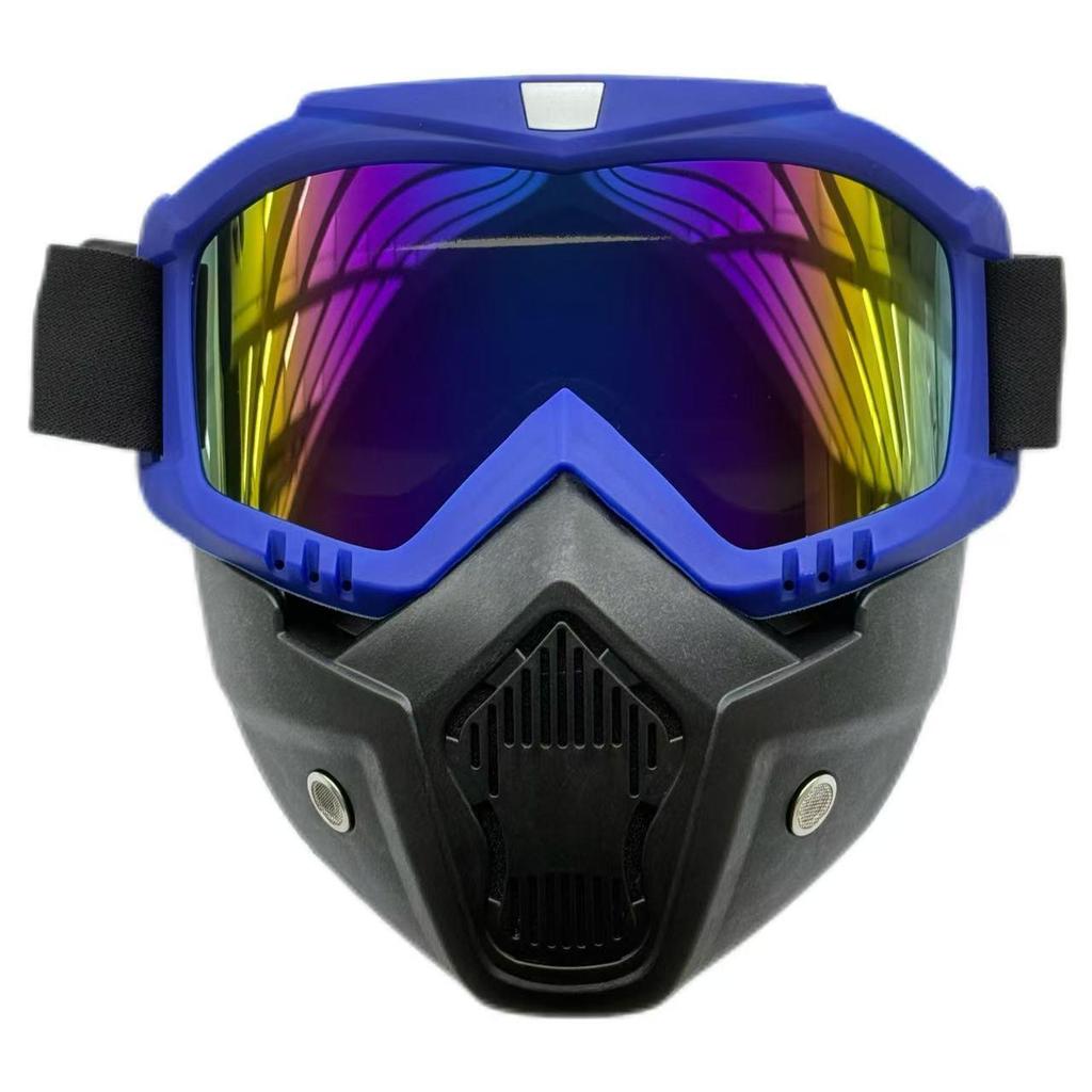 Retro Fashion Cycling Glasses: Windproof, Dustproof, Impact Resistant, Full Face Protection