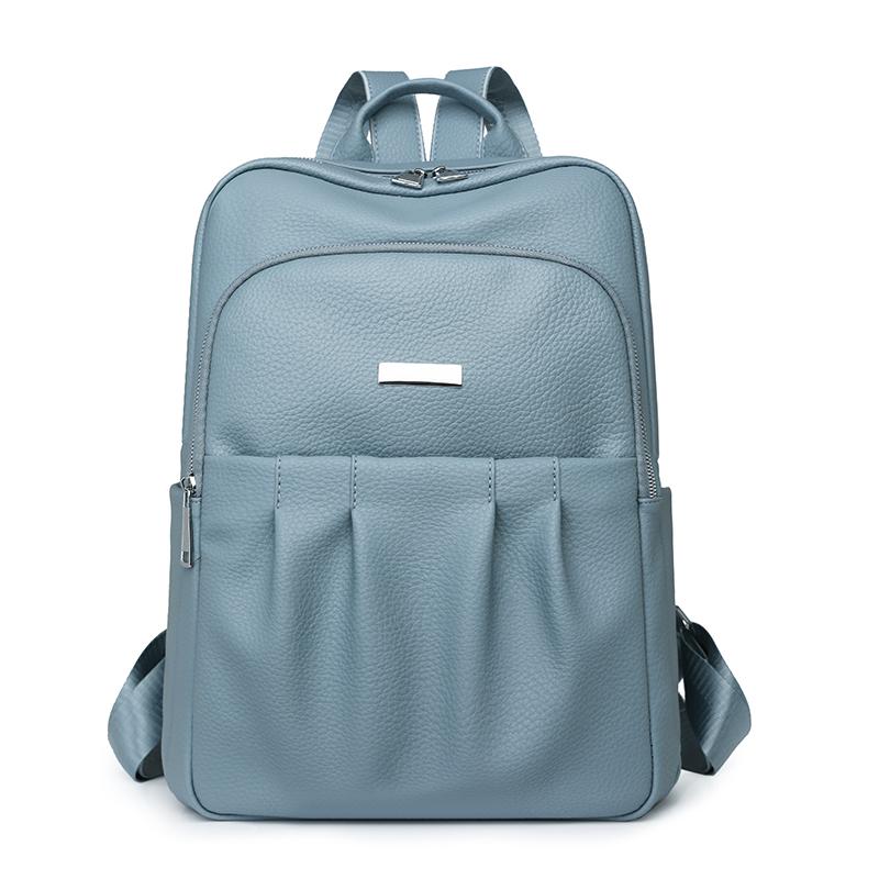 Women's Commuter Backpack Soft Leather Large Capacity Backpack