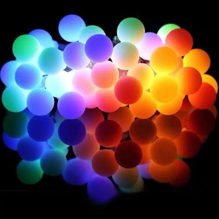 LED Frosted White Outdoor Ball String Lights, New Year & Christmas Decoration, CE & ROHS Certified
