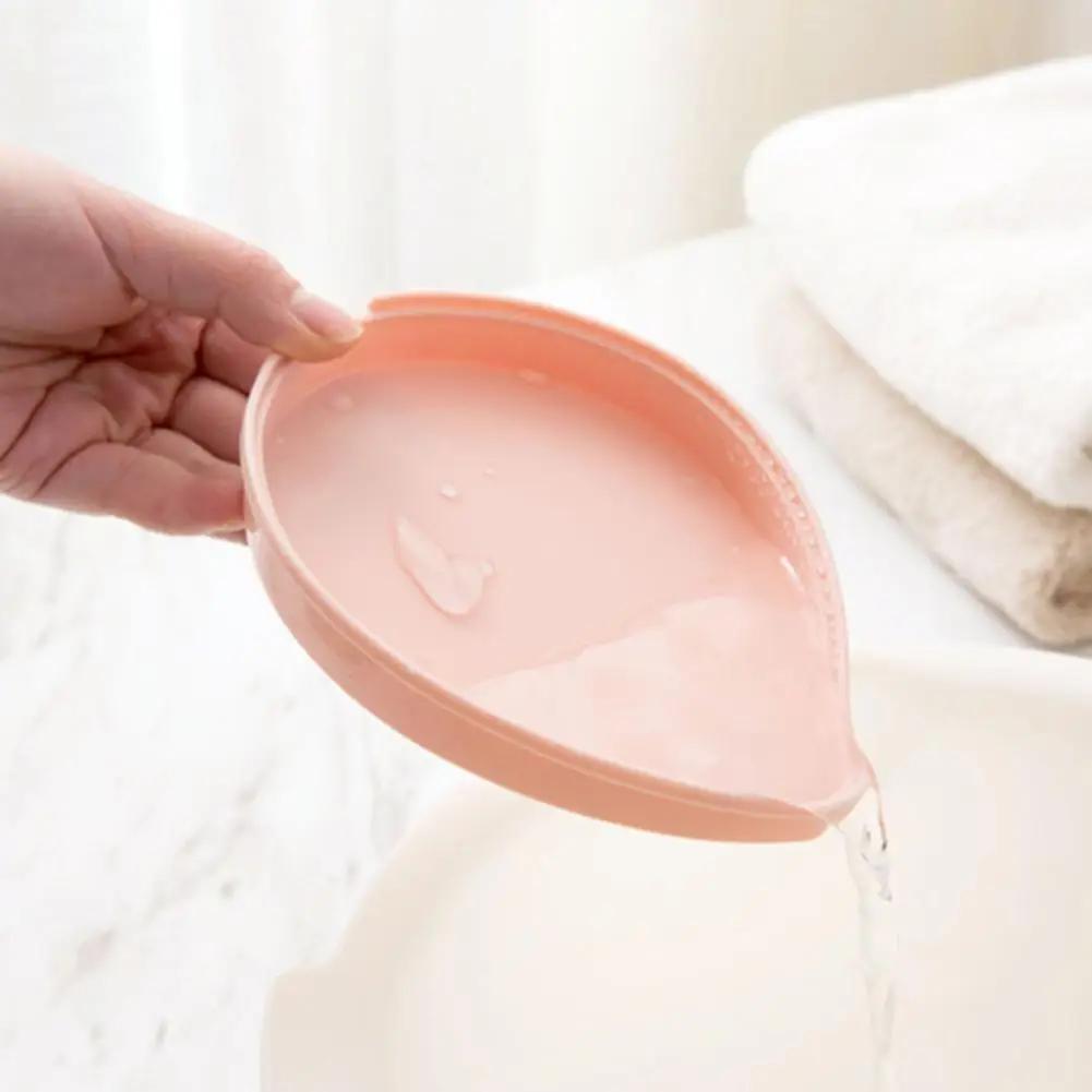 Leaf Shape Soap Holder Non Slip Soaps Box Toilet Shower Tray Draining Rack Bathroom Gadgets Soap Dish Soaps Holder Container