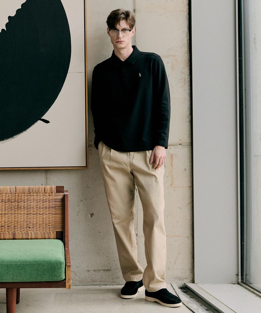 USPOLOASSN Brushed Collar T-Shirt_Black