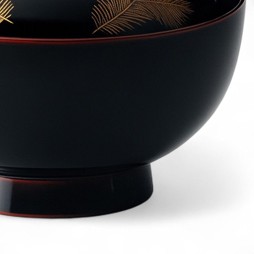 Family Lacquerware Urushi Made in Japan J-kitchens Bowl, Hand-Painted, Lacquer, PID-634891,