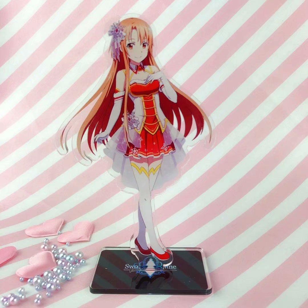 

15 см аниме Sword Art Online Юки Асуна Асада Шино акриловая подставка фигурки Коллекционная модель украшения игрушки 4