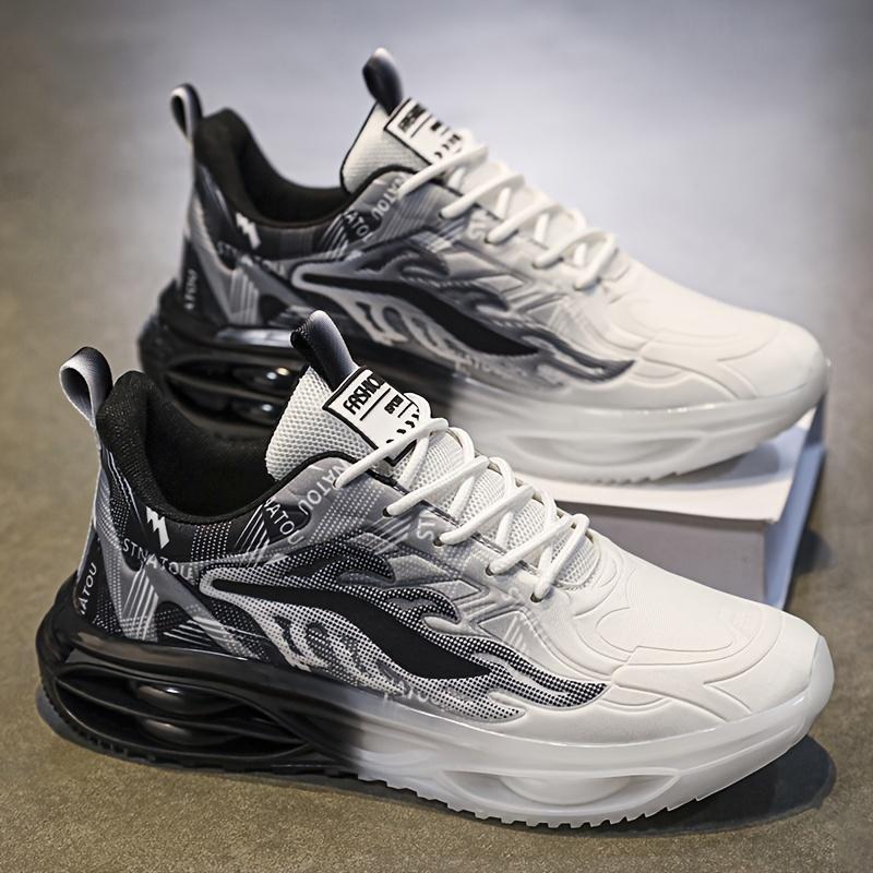 

Модні низькі зручні кросівки з градієнтним кольором для тренувань на відкритому повітрі, міцні чоловічі кросівки для всіх сезонів 46 синій