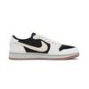Travis Scott X Jordan Air Jordan 1 Cushioning Slip-Resistant Low-Top Vintage Basketball Shoes Unisex White Bei DZ4137-700(Team-)-Random Packaging Bags