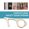 Safety And Health Focused Contactless Handle Key Opener In Golden Alloy
