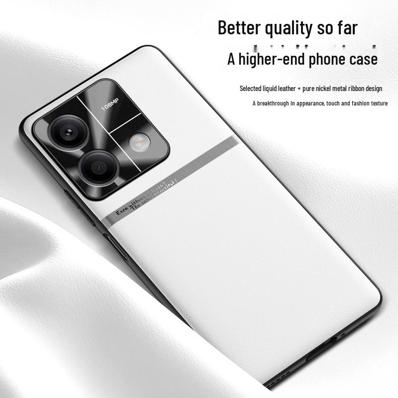 Tekuté kožené pouzdro Redmi Note 13: Ochranný kryt proti pádu a znečištění z jednoho kusu