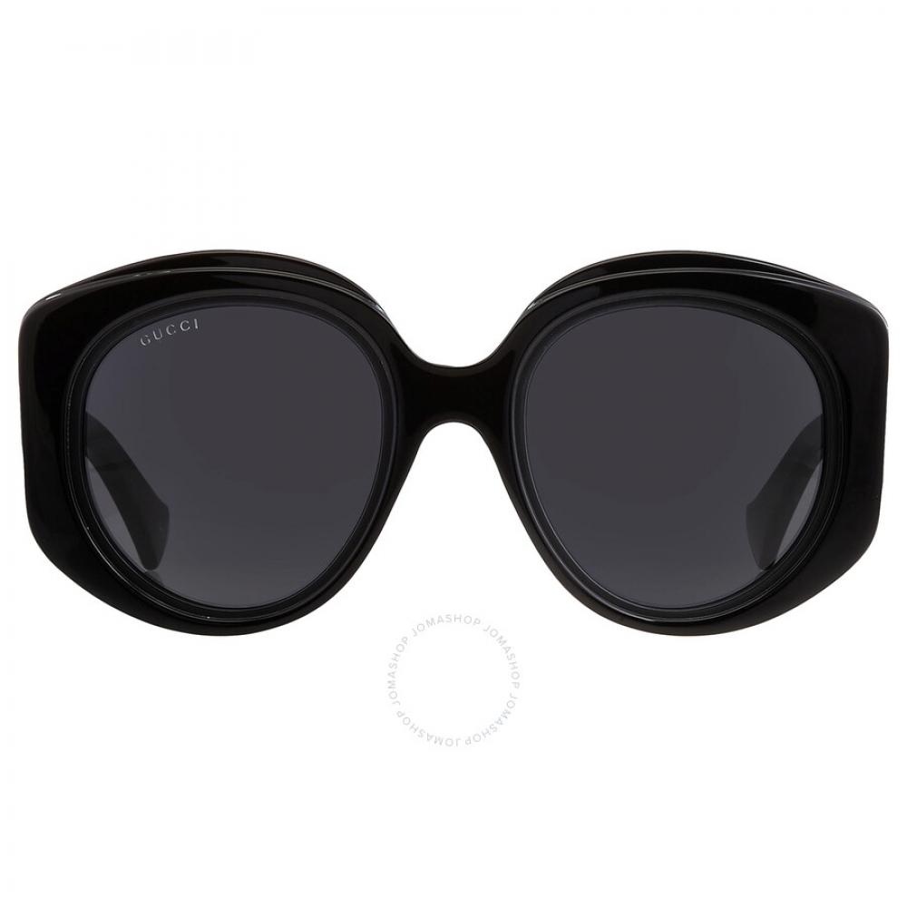 

Gucci Grey Round Ladies Sunglasses GG1308S 001 53