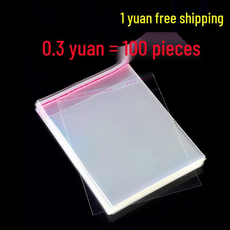 Transparent Self-Adhesive Garment Packaging Bag with Card Head